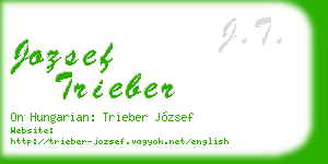 jozsef trieber business card